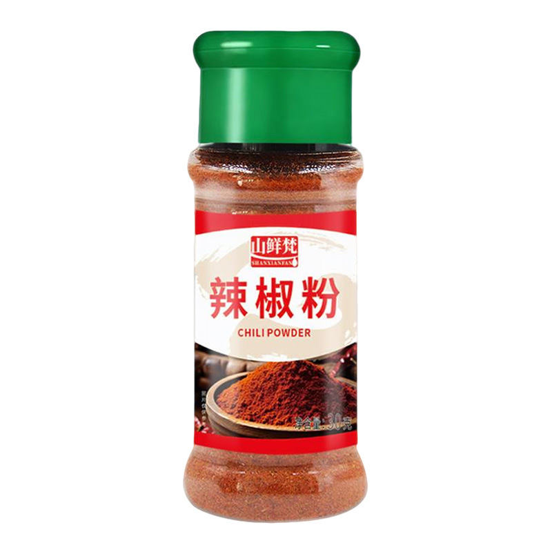 30g Chili Powder Barbecue Dried Chili Powder Hot Pot Seasoning Oil Spicy Dry Dish Bottled Grilled Sausage Seasoning Sprinkles