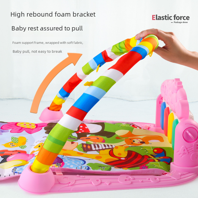 Spot Cross-Border Baby Toys Pedal Piano Fitness Frame Blanket Intelligence Newborn Toddler Three-Month-Old Baby Pedal Piano