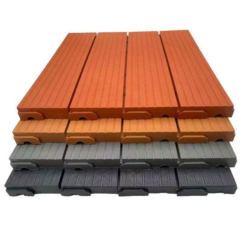 Indoor Plastic Interlocking Flooring Balcony Interlocking Plastic Wood Flooring Outdoor Courtyard Garden Flooring Waterproof and Non-Slip