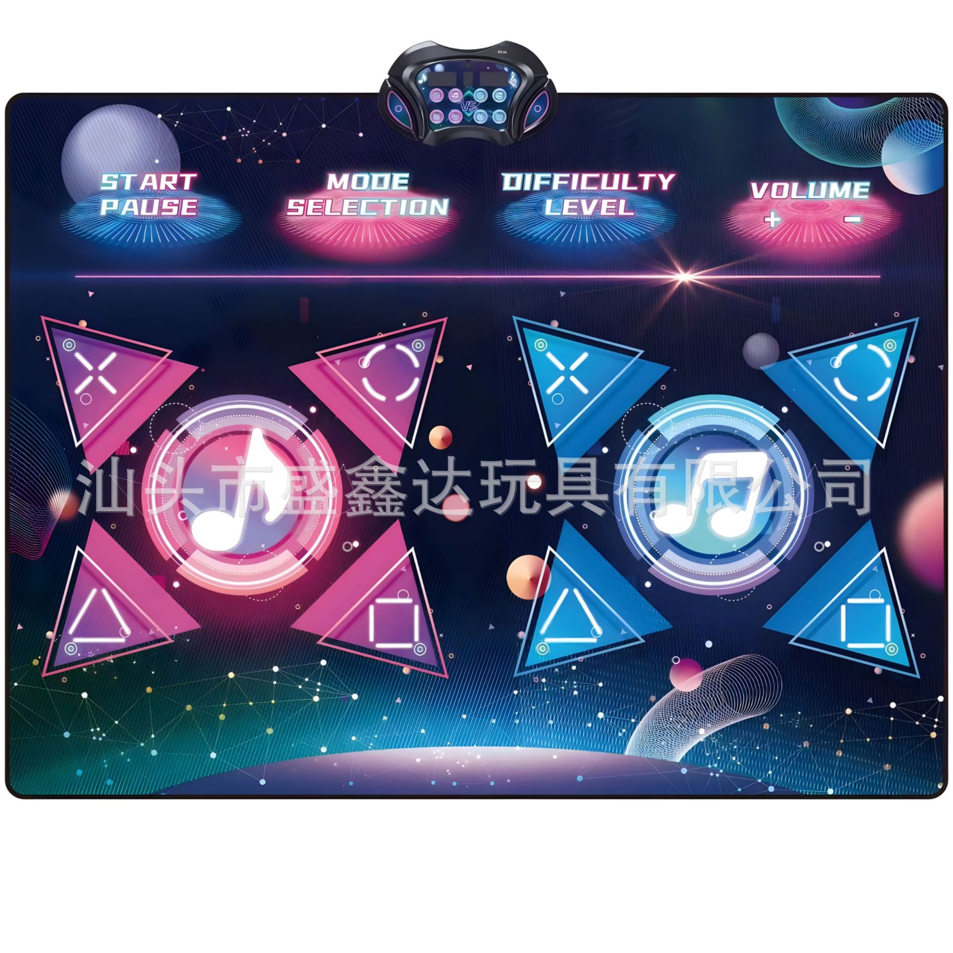 Cross-Border Amazon Kidsren's Music Dance Mat Machine Double Tv Wireless Version Family Interactive Toy Customization