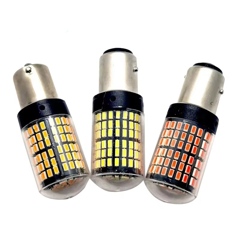 Car LED turn signal brake light 7440 3014 144SMD highlight reversing light decoding constant current 1156