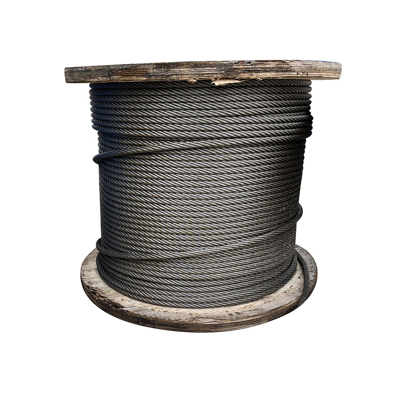 Factory wholesale 6x 37 multi-strand braided wire rope smooth oiled wire rope 6mm series lifting oil rope