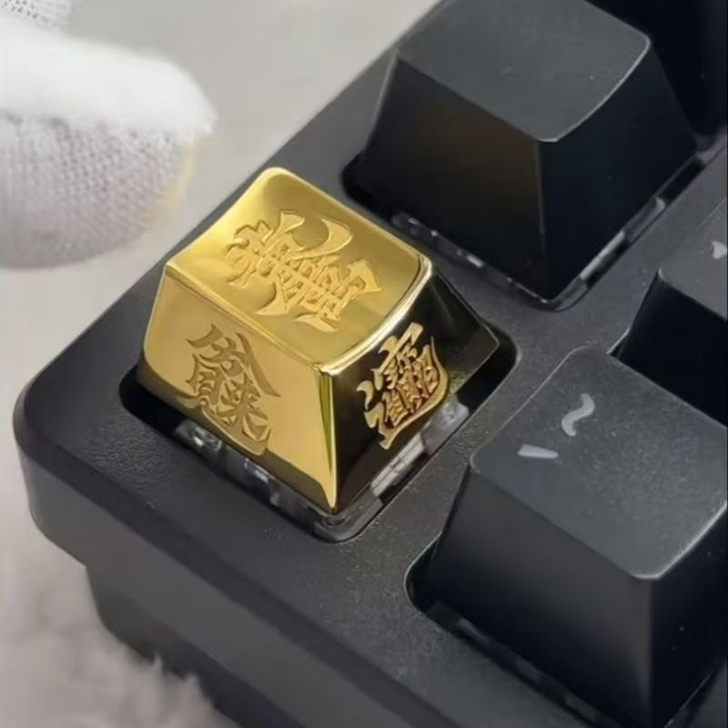 Новые латунные клавиши для механической клавиатуры в китайском стиле, модный подарок, металлические клавиши для настольного декора