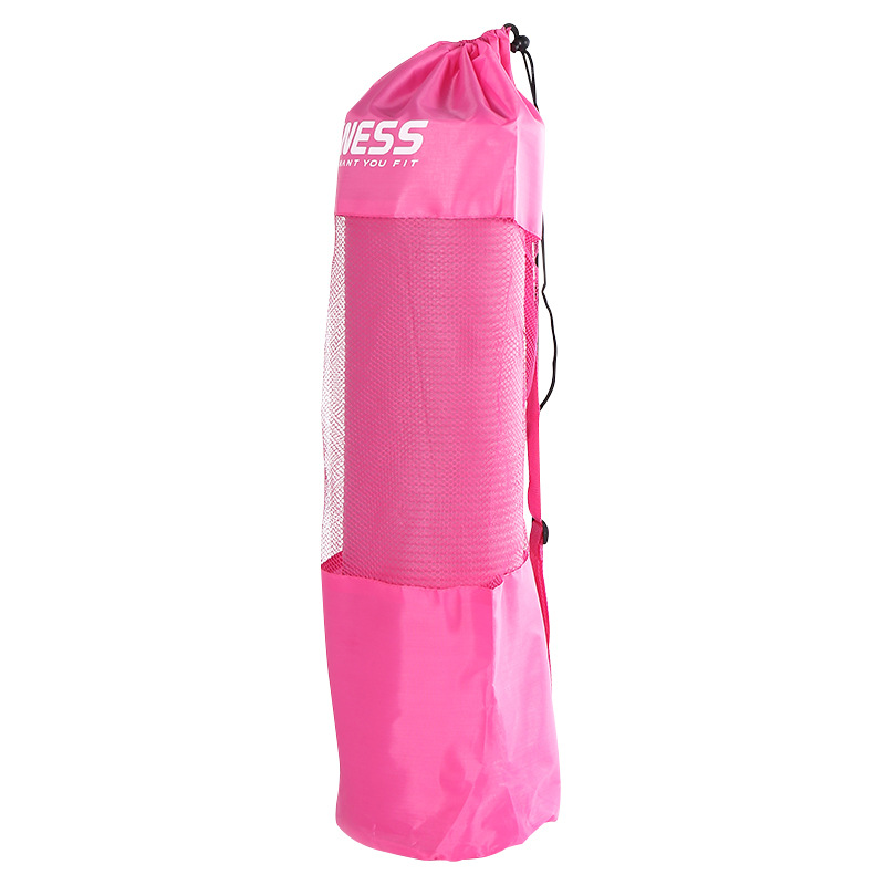 Cross-Border Yoga Mat Storage Mesh Bag Drawstring Portable Bag Oxford Cloth Drawstring Breathable Mesh Bag Nbr Backpack Customization