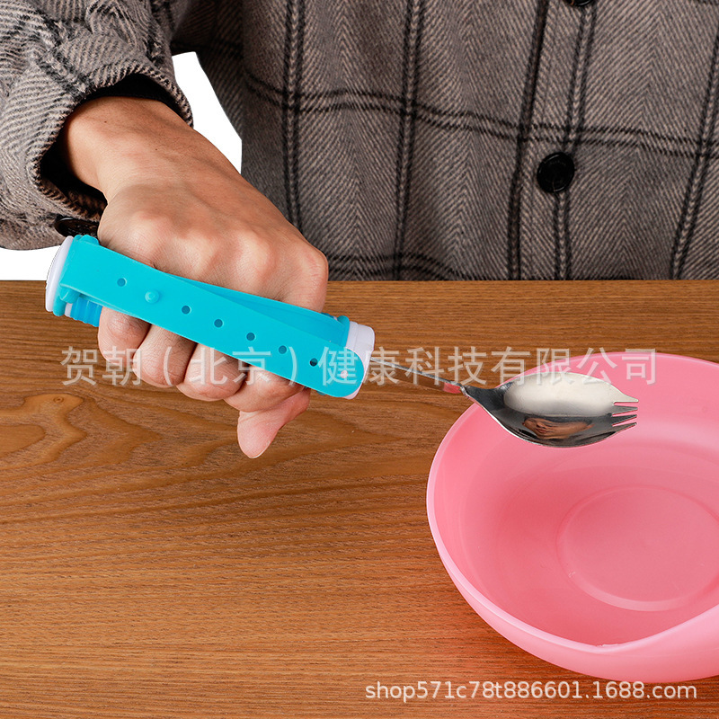 Aging-proof tableware for the elderly Anti-shake eating spoon for the aged Helping to eat fork spoon bowls and chopsticks Supplemented food suit Anti-spill dishes