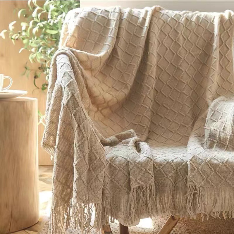 B&b Hotel Accessible Luxury Tassel Bedside Towel European Style Sofa Blanket Hotel Bed Flag Bed Cover Apartment Home Decoration Towel