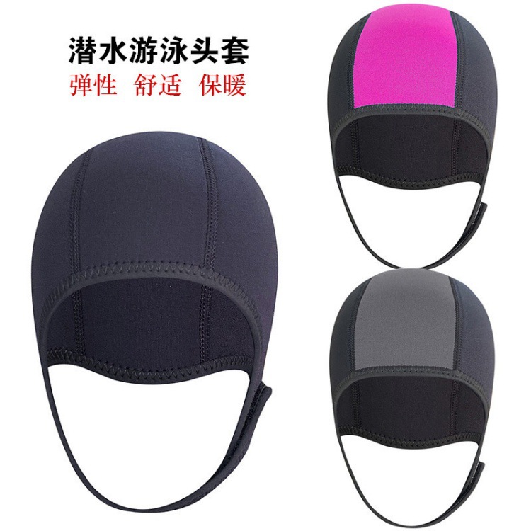 Men's and Women's Diving Caps, Adult Snorkeling and Surfing Ear Protection Hoods, Outdoor Winter Swimming Hats, Professional Diving Swimming Caps to Keep Warm
