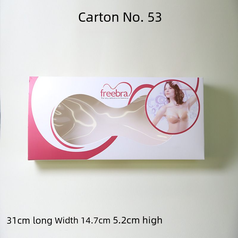 Zhengle Chest Patch Packaging Box Mango Invisible Bra Box Silicone Intimates Chest Patch Carton Packaging Bag Mixed Packaging