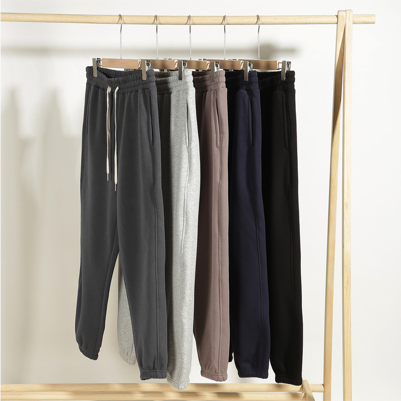 Deng Jue Men's Fleece 400g Heavy Pants 2025 Fall/Winter New Loose fleece-lined Pants Men's and Women's Long Pants