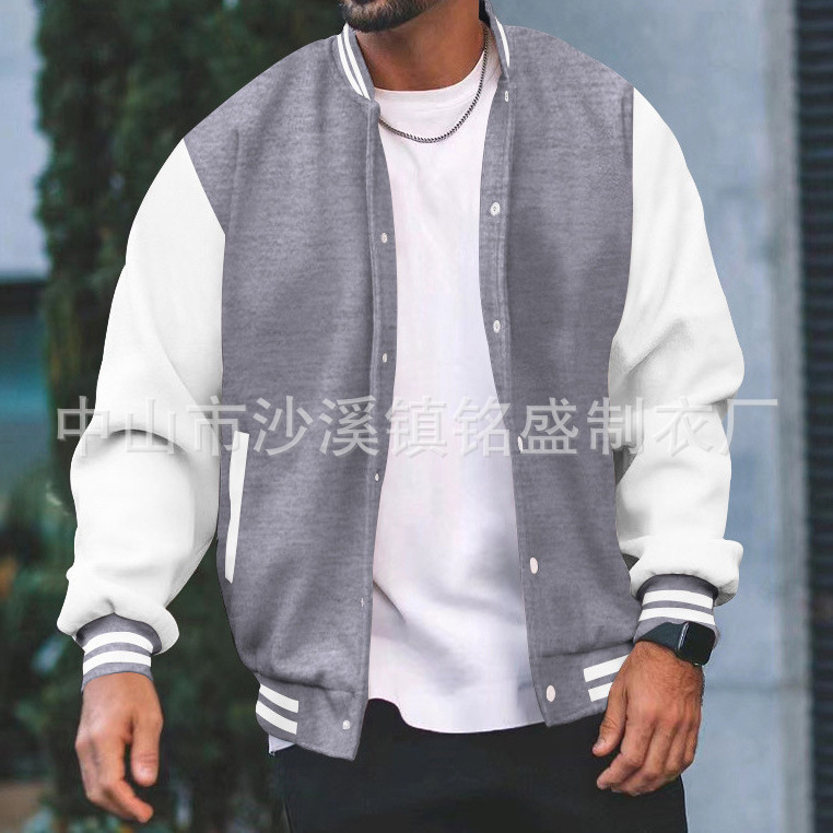 Autumn Men's Baseball Uniforms, Loose Casual Sports Sweatshirts, Jackets, Men's Custom Logo Group Work Clothes, Family Wear