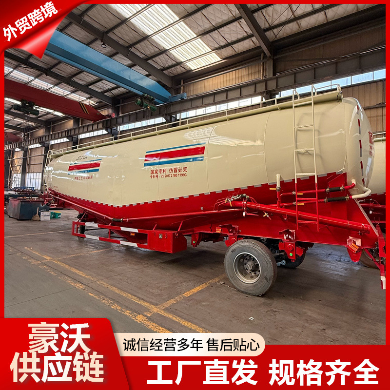 Грузовик для золы 50 кубометров, грузовик для сыпучего цемента, грузовик для транспортировки золы, полуприцеп для сухой смеси раствора