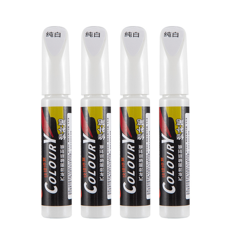 Car Touch-Up Pen Pearl White Scratch Repair Agent Black Deep Mark Removal Special Self-Painting Silver Dot Paint Pen