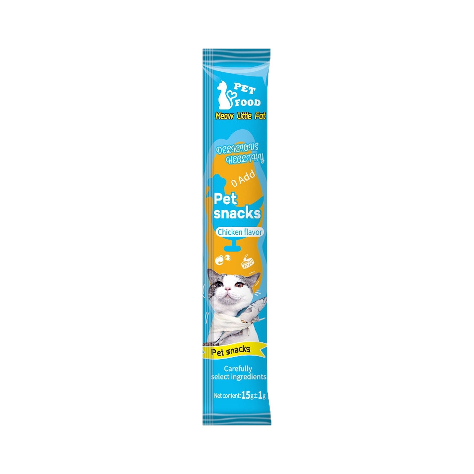 Foreign Trade English Cat Strips Wholesale Cat Snacks Wet Food Pet Training Reward Snacks Whole Box Cross-Border Manufacturer Supply
