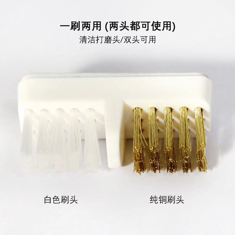 Manicure Tool Cleaning Nail Polish Remover Dust Powder Removal Dual-Use Copper Wire Cleaning Brush Electric Grinder Grinding Head Brush
