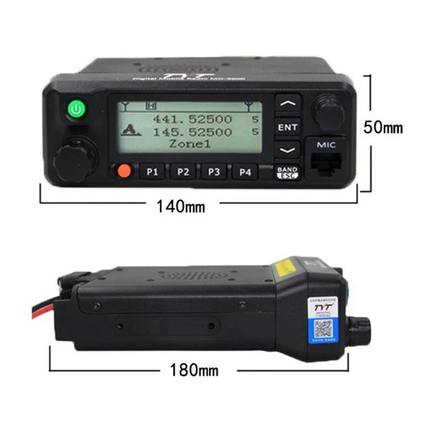 Tyt Md-9600 Vehicle-Mounted Digital Vehicle-Mounted Digital-Analog Dual-Purpose Uv Two-Segment Digital Vehicle-Mounted Dmr Radio Gps