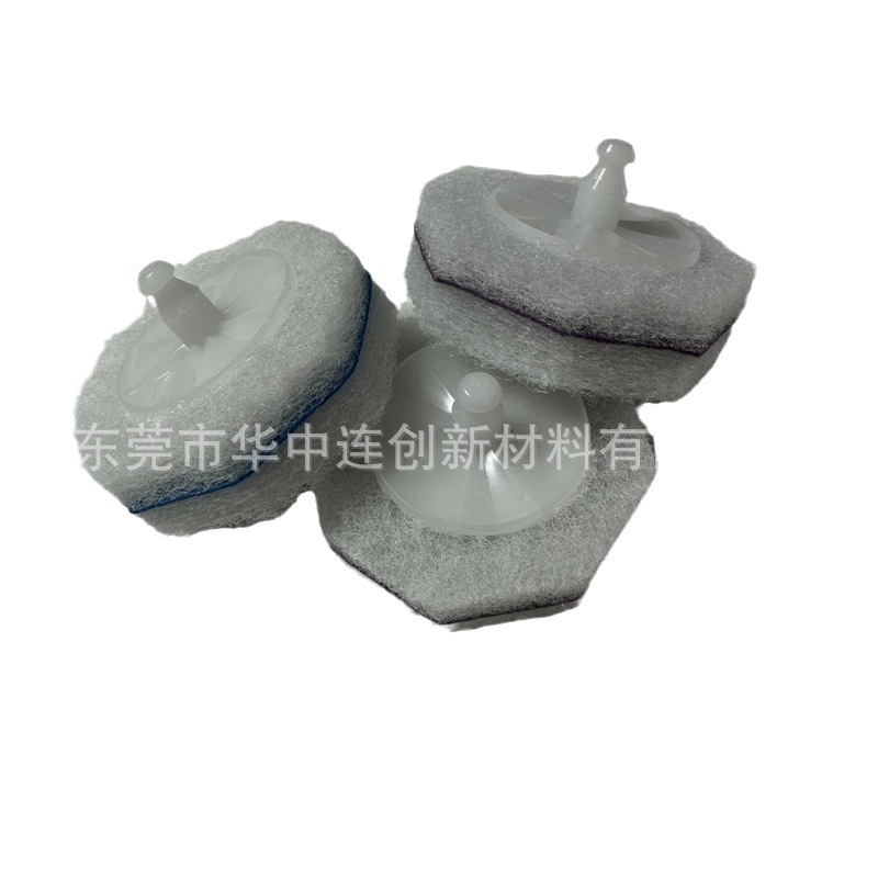 Disposable Toilet Brush Replacement Head Throwable Replacement Cotton Piece Toilet Wall Hanging Dissolvable Replacement Brush Head