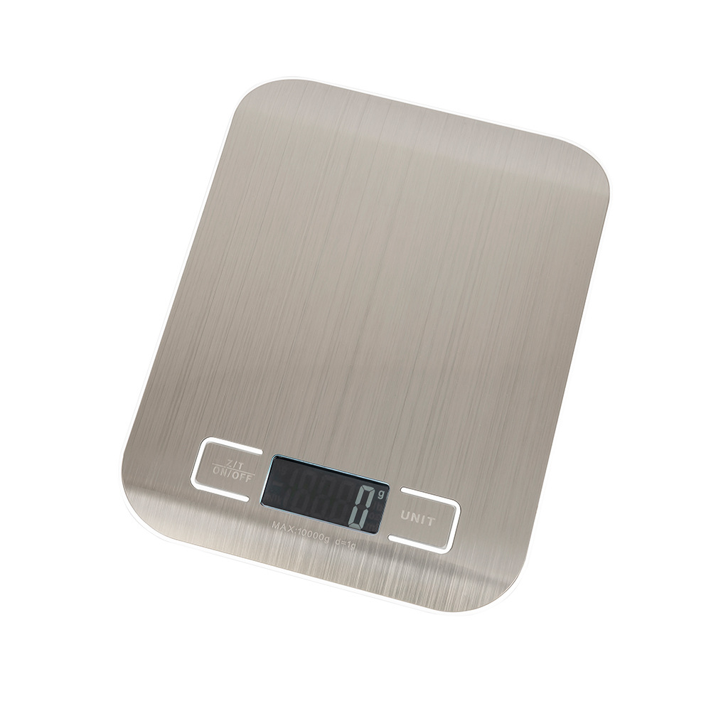 Source Factory Cross-Border Best-Selling Kitchen Scale Stainless Steel Baking Scale 10kg Food Scale 2012 Household Kitchen Scale Eco-Friendly