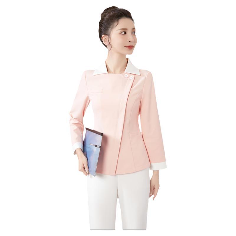 Xiangchunniao Nurse Uniform Long-Sleeved Female Oral Doctor Beauty Uniform Classy Medical Beauty Consultant Skin Management Work Clothes