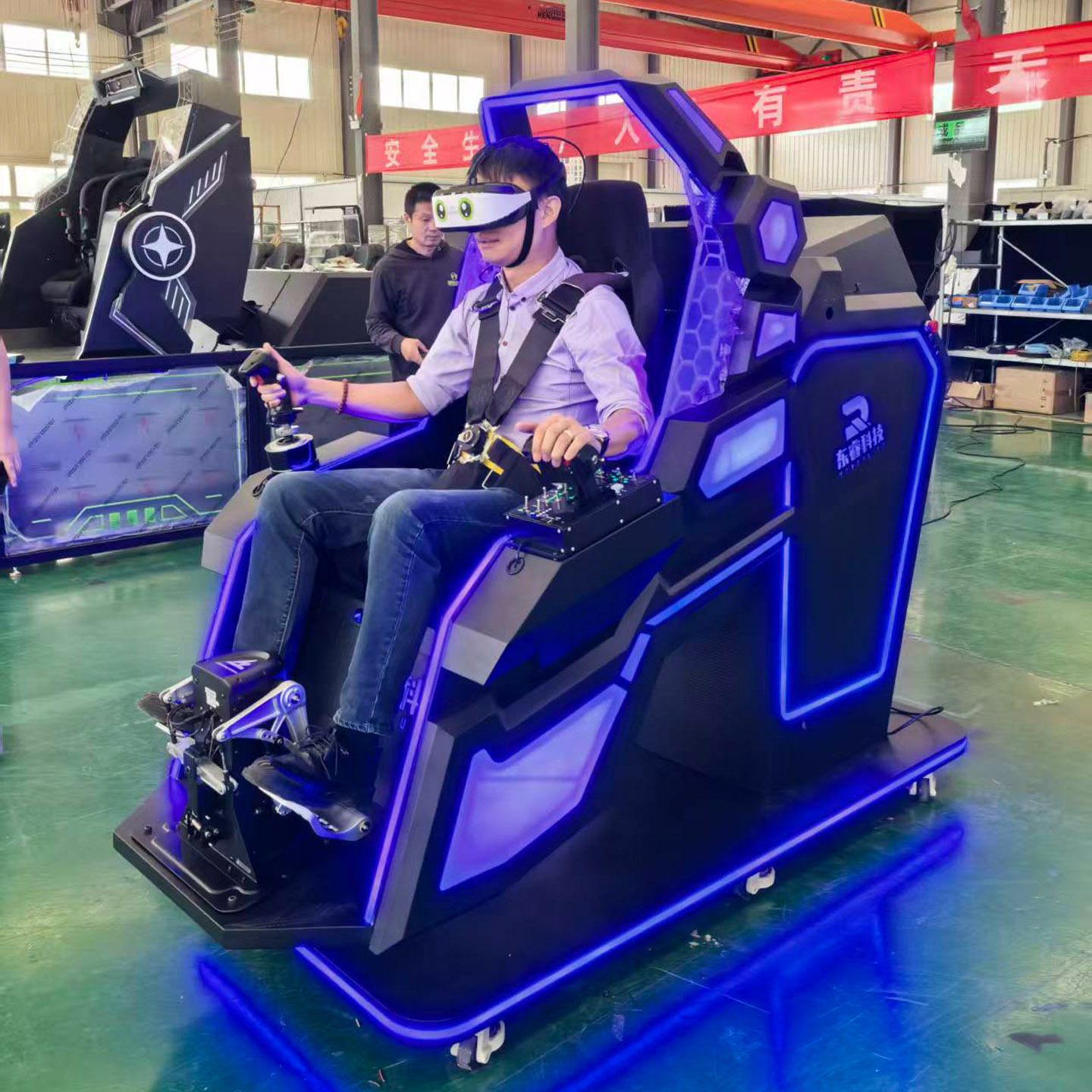 Vr360 Rotating Flight Simulation Driver Vr Game Equipment Large Vr Experience Hall Science and Technology Popular Science Education