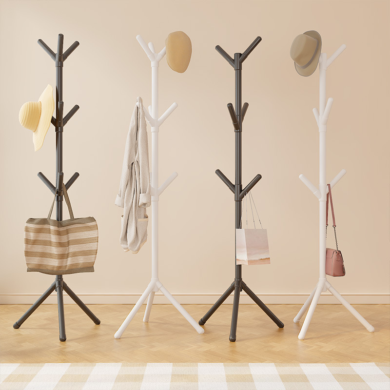 Xiyin temu Daifa Household Simple Floor-standing Assembly Tree-shaped Coat Rack Bedroom Vertical Clothes Rack Hall Hanger