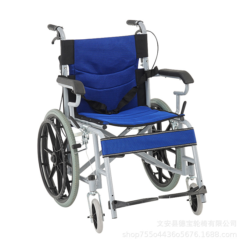 Debao Wheelchair Small Folding Light Portable Elderly Disabled Hand Push Travel Sedan Installation-Free Rehabilitation Aids