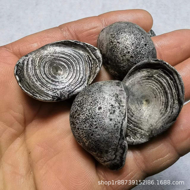 Antique Antique Mini Alloy Small Ingot Silver Ingot Qing Dynasty Antique Tianji Ingot Chicken Nest Silver Ingot Wordless Ingot