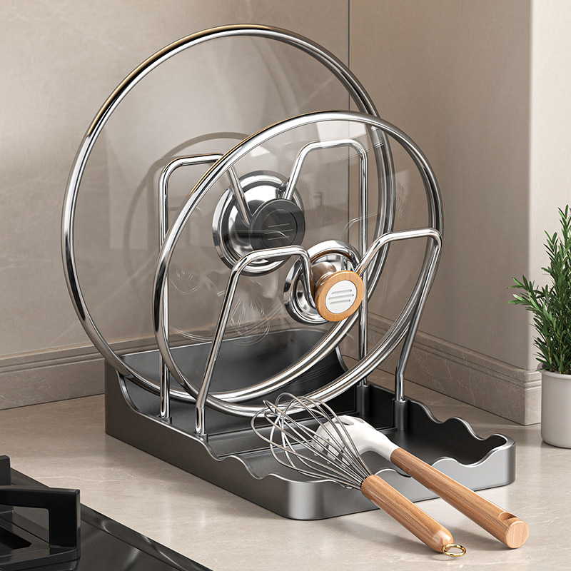 Полка для крышек кастрюль, для разделочных досок, настольный стеллаж