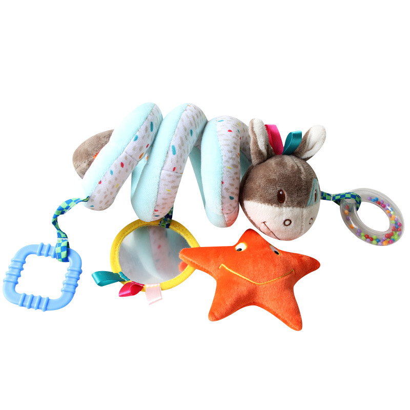 Aipinqi0-1 Year Old Baby Animal Bed Wrap with Bell Mirror Car Wrap Toy Elephant Bed Wrap Pendant Wholesale