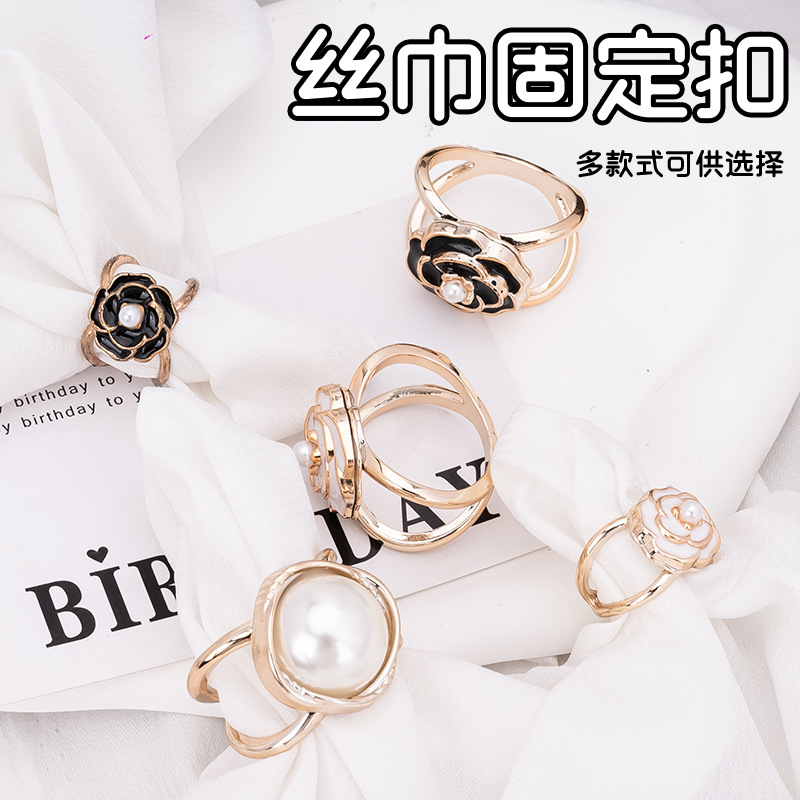 Популярная брошка камелии модная универсальная простая пряжка для пальто завязанного шарфа блузки футболки