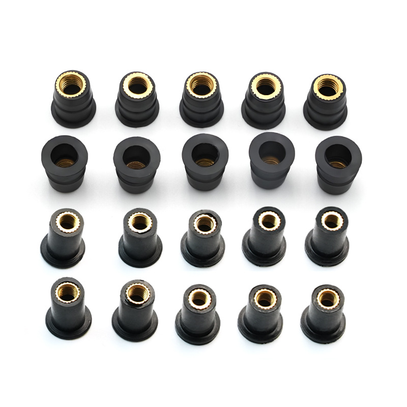 Licheng manufacturers supply m4 m5 m6 windshield copper rubber nuts