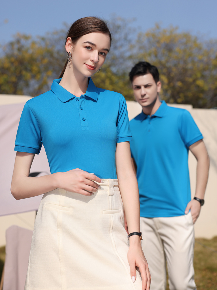 DI FAN NI 2385polo shirt printed logo lapel short sleeve overalls embroidered advertising cultural shirt