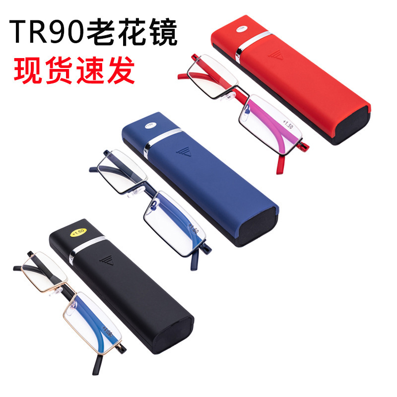 TP90 изысканные очки для чтения полурама высокого качества для пожилых людей, в наличии