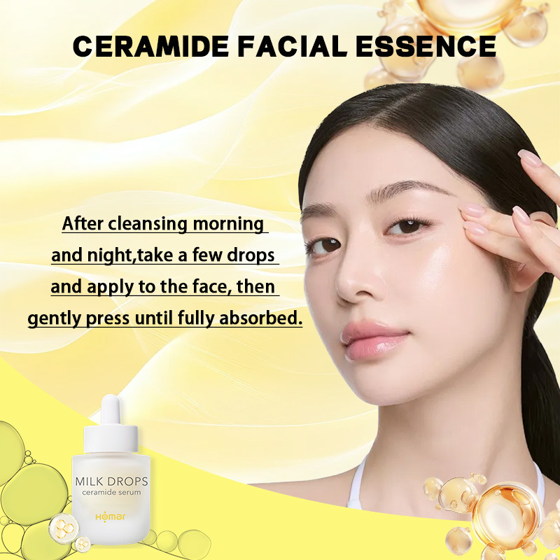 Oem Ceramide Goat Milk Essence Repairs Skin Barrier and Brightens Skin Tone Ceramide Essence