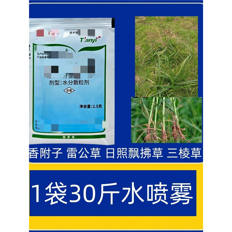 Lawn Weed Killer for Foxtail Grass, Purslane, Dogtail Grass, Pansy, Clover, Asarum, Arrowroot, Pennywort, and Medicinal Herbs