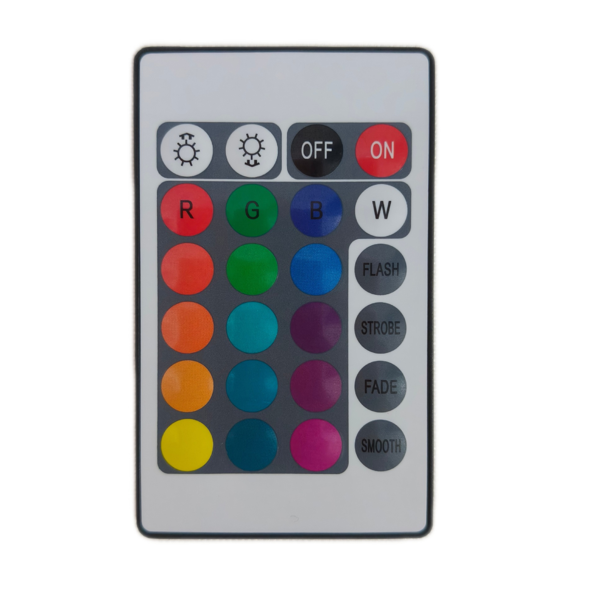 Ultra-Thin 24-Key Infrared Remote Control, Wireless 21-Key Colorful Remote Control for Fans and Home Appliances, Floodlight Remote Control