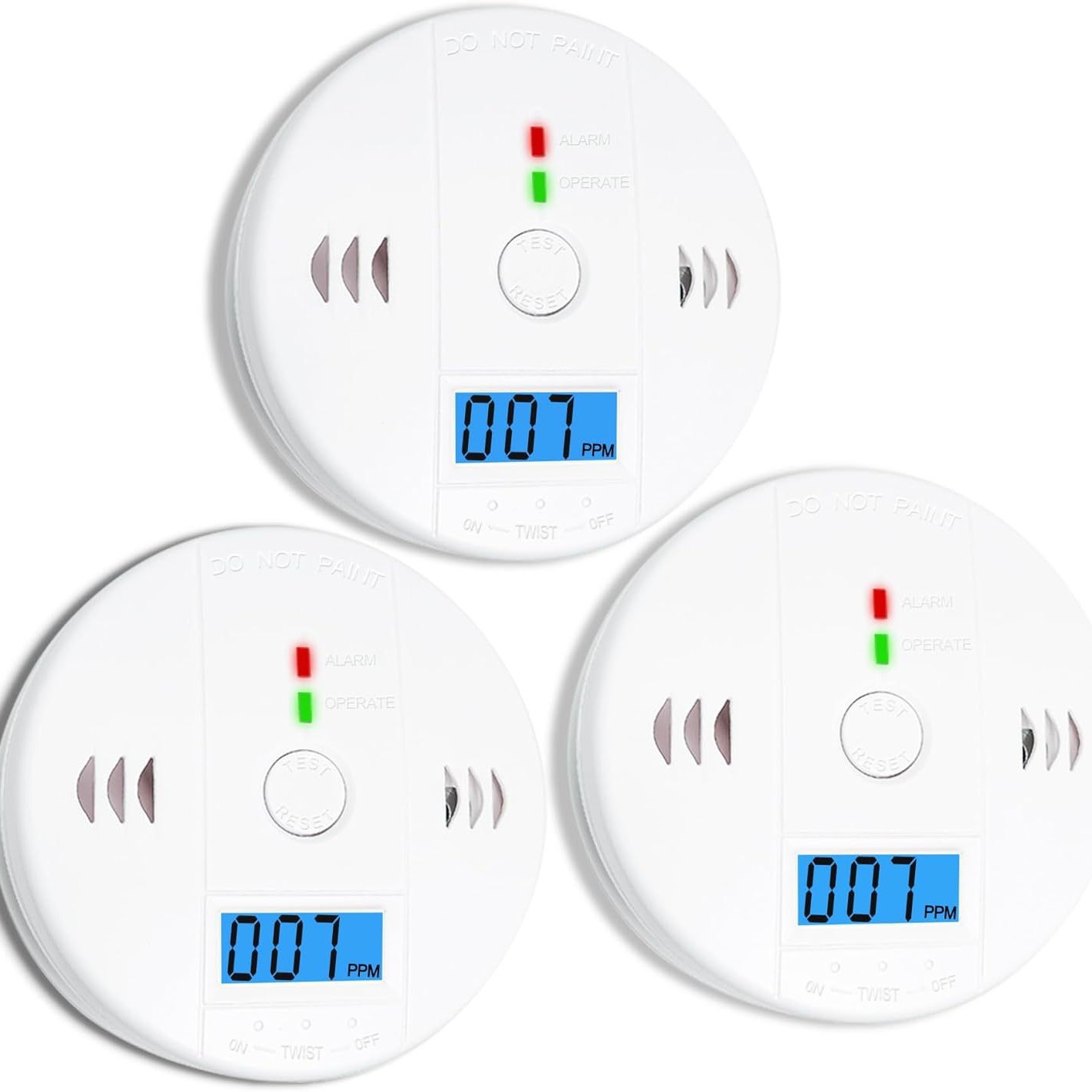 Carbon monoxide alarm household indoor battery honeycomb briquette bituminous coal gas co detector