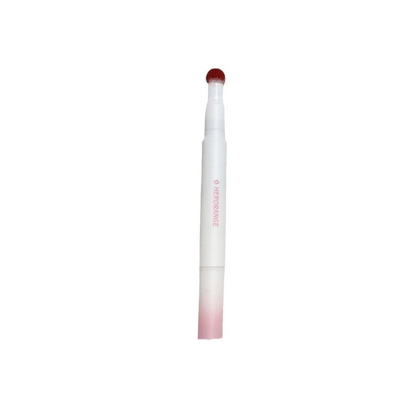 HERORANGE ~ cute air Lip Glaze Matte Air Cushion Lip Cream Lip Powder Cream female plain white autumn and winter brick red