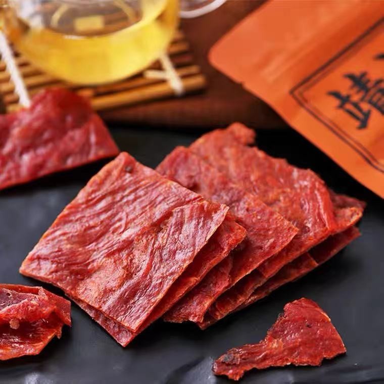 Shennong Commune preserved pork Jingjiang second food factory shredded original flavor original cut dried pork 108g snack wholesale
