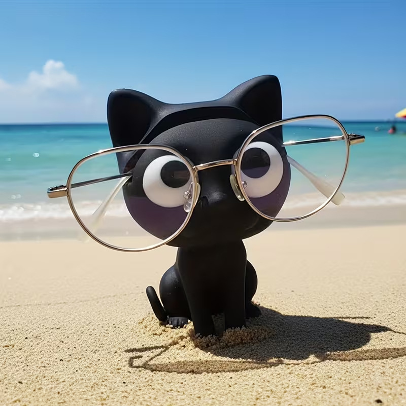 Cross-Border Popular Eyeglass Stand Creative Glasses Holder Ornaments Cat Glasses Frame Fun
