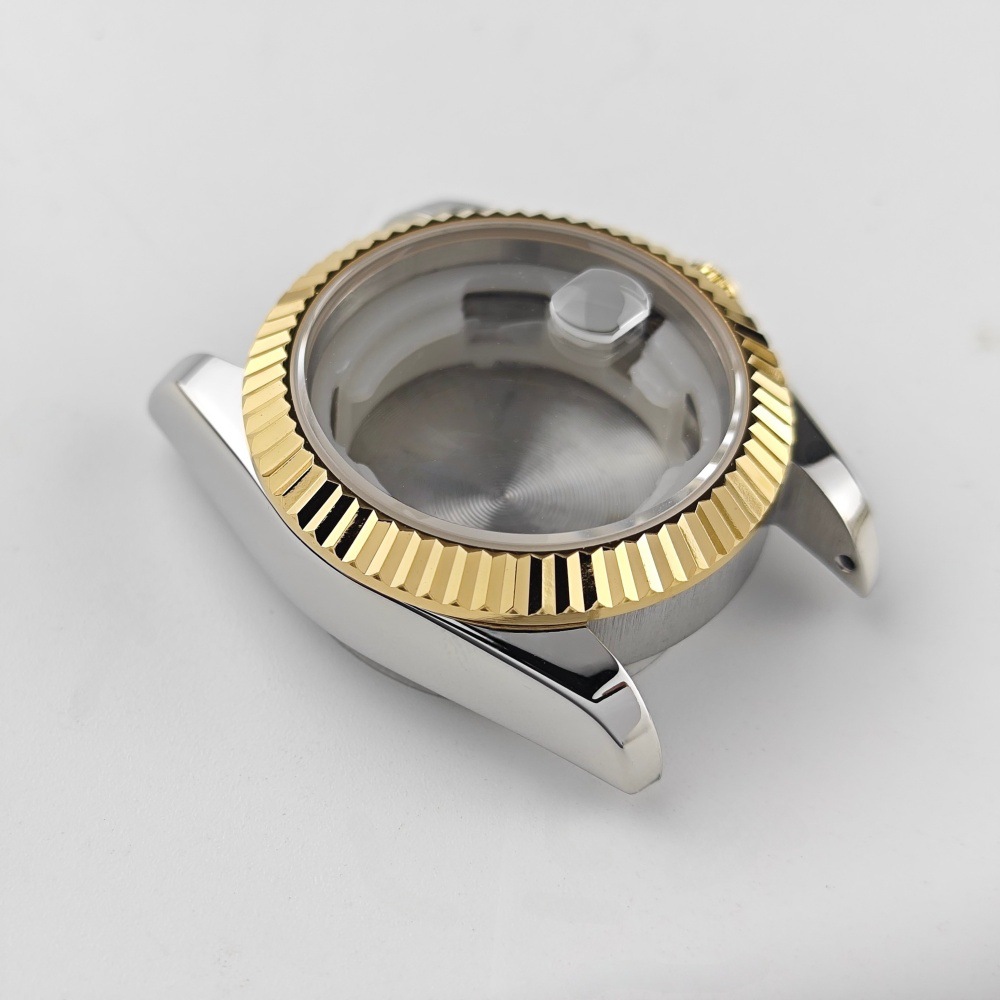 Nh05 Watch Case Light Luxury Women's Stainless Steel Case Vintage Bezel Mechanical Watch Modified Watch Accessories 31mm