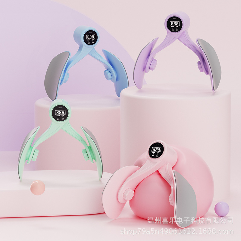 Pelvic Floor Muscle Training Exerciser, Home Slimming Artifact, Postpartum Recovery Kegel Pelvic Bone Contraction, Inner Thigh Clamp