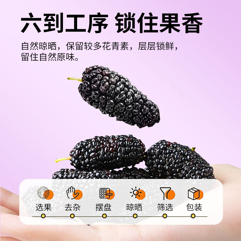 Supports E-Commerce Dropshipping of 150g Canned Dried Mulberries, Suitable for Making Mulberry Wine, Wholesale Mulberries from the Manufacturer