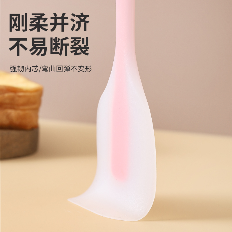 Integrated Food Grade High Temperature Resistant Baking Scraper Tool Large Silicone Scraper Cake Cream Spatula