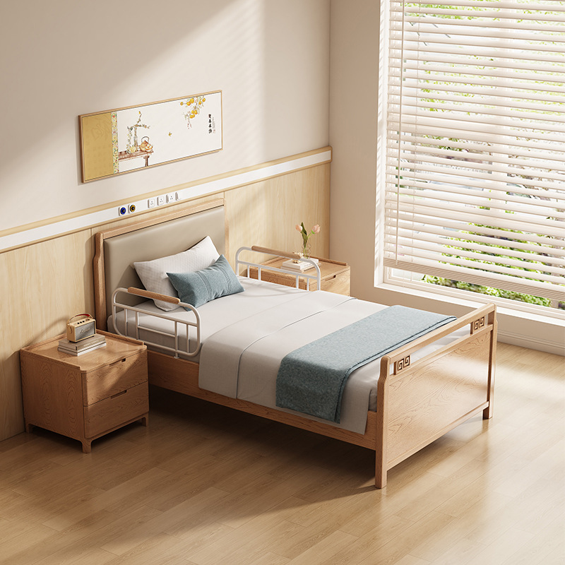 Nursing Home Elderly Care Bed Suitable for Aging Furniture Health Care Center Solid Wood Electric Multi-Brain Care Bed
