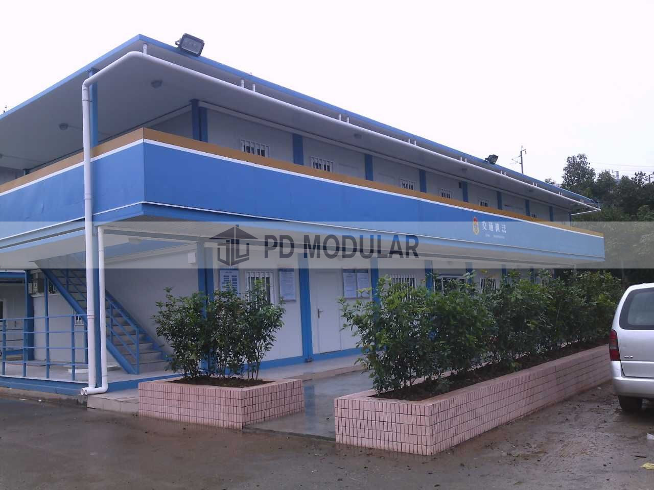 Prefabricated traffic police office office building worker dormitory army barracks residential mobile container house