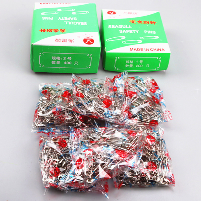 Seagull Brand Safety Pins, Paper Clips, Clothes Fixing DIY Accessories, Brooches, Nickel-Plated Fixing Pins Wholesale