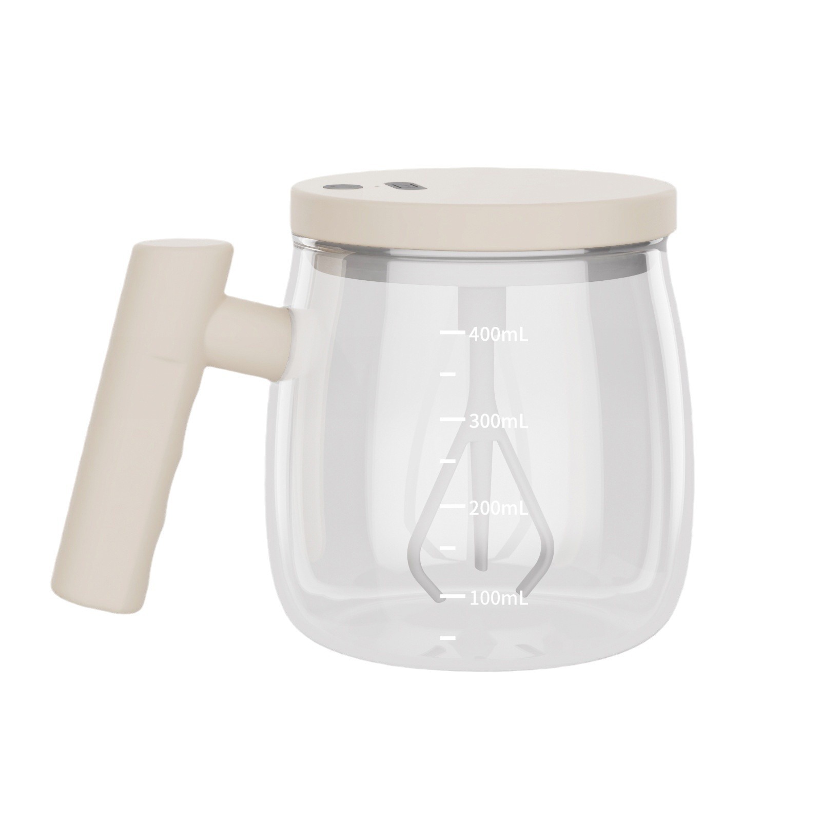 Rechargeable Glass Mixing Cup New Coffee Cup Household Drinking Cup Egg Tea Stir Brew Cup Oven Boil Tea Cup