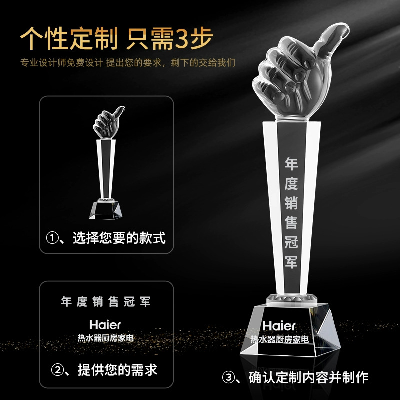 Quick Proofing of Customized Metal Crystal Trophies, Resin Medals, Annual Meeting Awards, Competition Medals, Small Batch Minimum Order