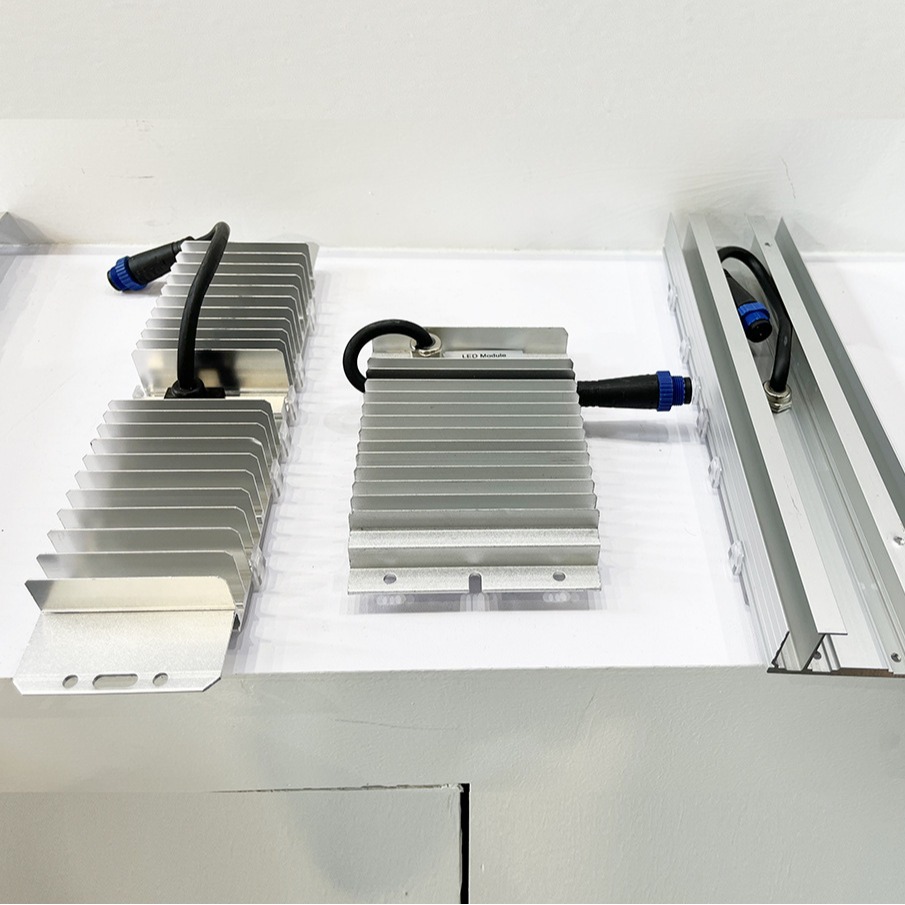 Suitable for Plant Lamp Radiator Led Lamp Heat Dissipation Module Customized Heat Dissipation Aluminum Profile Cnc Surface Processing