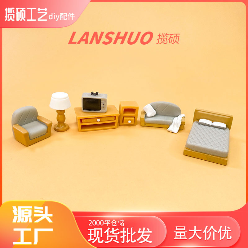 Креативная искусственная мини карманная мебель для игры в домик для кукол, декор для ландшафта, настольные маленькие украшения